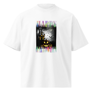Unisex organic oversized high neck t-shirt