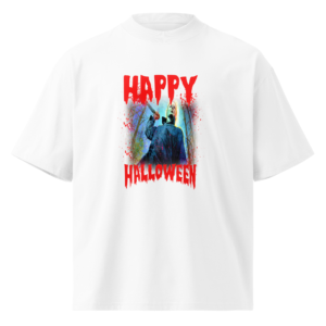 Unisex organic oversized high neck t-shirt