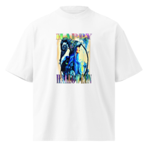 Unisex organic oversized high neck t-shirt