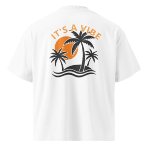 Unisex organic oversized high neck t-shirt